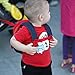 Toddler Backpack with Leash Never Lets Your Kids Get Away! Cute Child Safety Harness Bag for Pre-School! Keeps Essential Items Ready for Childcare! Great for Boys and Girls ! (Old Red)