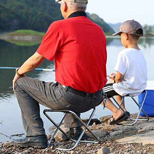 FTW Camping Stuhl Angeln Klappstuhl Leichter klappbarer Picknickstuhl Aluminium-Gartenmöbel Tragbarer Angelsitz (Color… – Bild 4