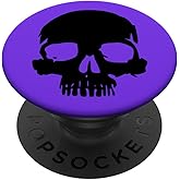 Black Skull Purple PopSockets Adhesive PopGrip