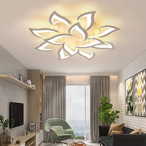 OKES Modern Ceiling Light,dimmable led Ceiling lamp Fixture with Remote