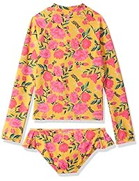 Billabong Sun Dream - Juego de traje de baño de dos piezas para niña (manga larga)