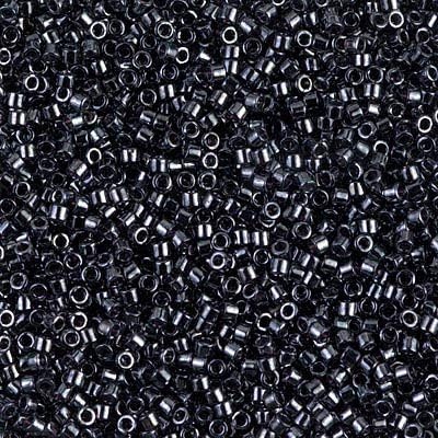 Miyuki Delica11/0 Cylinder Seed Beads - Gunmetal - DB0001 5 Grams