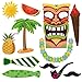 BESTOYARD Photo Booth Props Hawaii Luau Summer Beach Pool Party Supplies Wedding Birthday Baby Shower Party Photo Booth Props Kit 36pcs