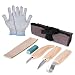 RavenWolf Wood Carving Tools Set with Traditional Pocket Knife Art Glove Woodcarving Kit for Soap Wax Whittling Kit Herramientas de Talla de Madera