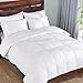 Home Elements Peace Nest - Lightweight Down Comforter Duvet Insert Cotton 550 Fill Power, White, Full/Queen Size