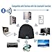 ABOGALE Bluetooth Music Beanie, Unisex Bluetooth 4.2 Knit Hat Stereo Headphones and Microphone (Black)