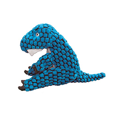KONG Dynos T-Rex Blue Dog Toy, X-Small