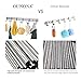 OUNONA Wall Coat Rack Coat Hooks Wall Mounted Stainless Steel Hook Rack for Clothes(6 Hooks)