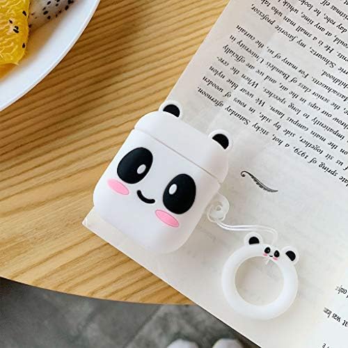 certylu Protective Case,Silicone Protective Cover Shockproof Case Skin Shell With Lanyard for Airpods 1/2 Charging Box Accessories