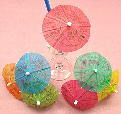 Fangfang 144 PCS Cocktail Parasol Drink Umbrellas For Party