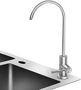 Frizzlife RO Water Filter Faucet Brushed Nickel SUS304 Stainless Steel Lead Free view 1