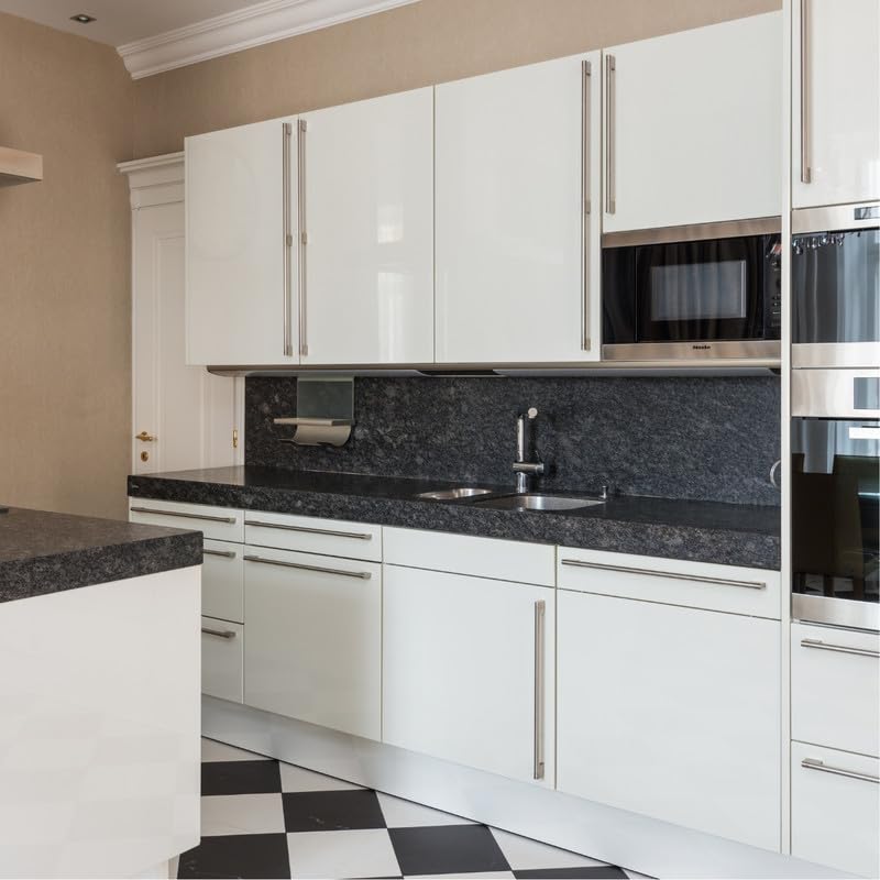 Adesivo Vinil Branco Impermeável Lavável P/Envelopamento Móveis Geladeira Fogão Mesa (Branco Brilho, 10m x 50cm)