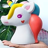 Hevout squshies cheap ibloom squishys unicorn toys for girls cute ice cream scented squeeze toy