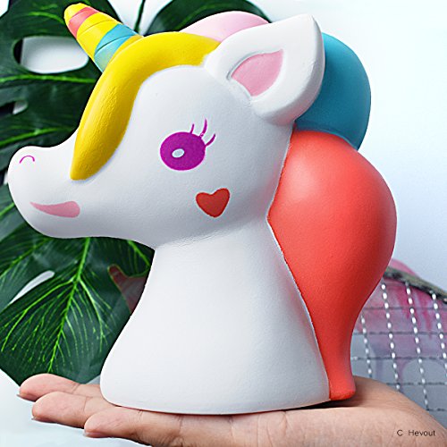 Hevout squshies cheap ibloom squishys unicorn toys for girls cute ice cream scented squeeze toy