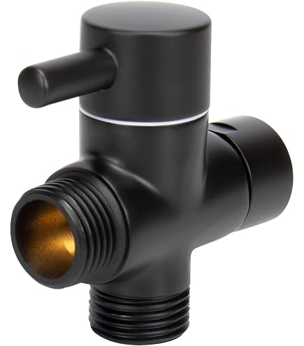 Moen CL703BL Dusch-Arm-Umsteller, Mattschwarz – Für Flexible Brausen-Montage
