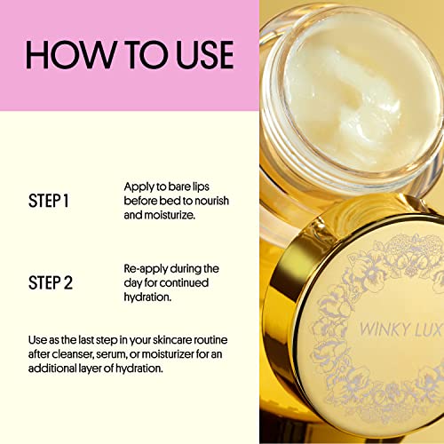 Winky Lux Lip Sleeping Mask, Overnight Lip Treatment, Hydrating Lip Butter, Murumuru Butter Lip