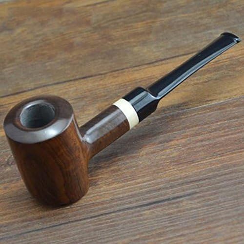 Liuyu · Living Home Tobacco Pipe Ebony Wood Handmade Filter Smoking Pipe ( Color : A )