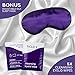 Ticlo's Moist Heat Therapy Mask: Microwave Activated Compress for Dry Eye, Blepharitis, MGD & Stye Relief - Warm Steam Mask with Bonus 15 Eyelid Cleansing Wipes
