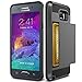 Note 5 Case, TekSonic Samsung Galaxy Note 5 Case (Gunmetal) [Card Slide Slot][Drop Protection][Heavy Duty][Wallet] Full Cover Protection Tough Case for Samsung Galaxy Note 5 (Gunmetal)