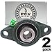 PGN UCFL202-10 Pillow Block Bearing - Pack of 2 Flange Mounted Pillow Block Bearings - Chrome Steel Bearings with 5/8