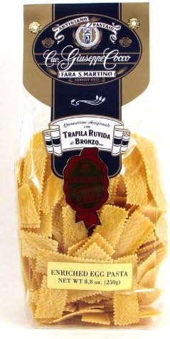 Giuseppe Cocco (6 pack) Sagnarelli Large Egg Pasta hand-made slow dried 250g bags from Italy