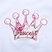 Kidlove Newborn Baby Girls 2pcs Clothes Set Crown Romper+Floral Pants