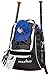 Athletico Baseball Bat Bag - Backpack for Baseball, T-Ball & Softball Equipment & Gear for Kids, Youth, and Adults | Holds Bat, Helmet, Glove, & Shoes | Separate Shoe Compartment, & Fence Hook (Black)