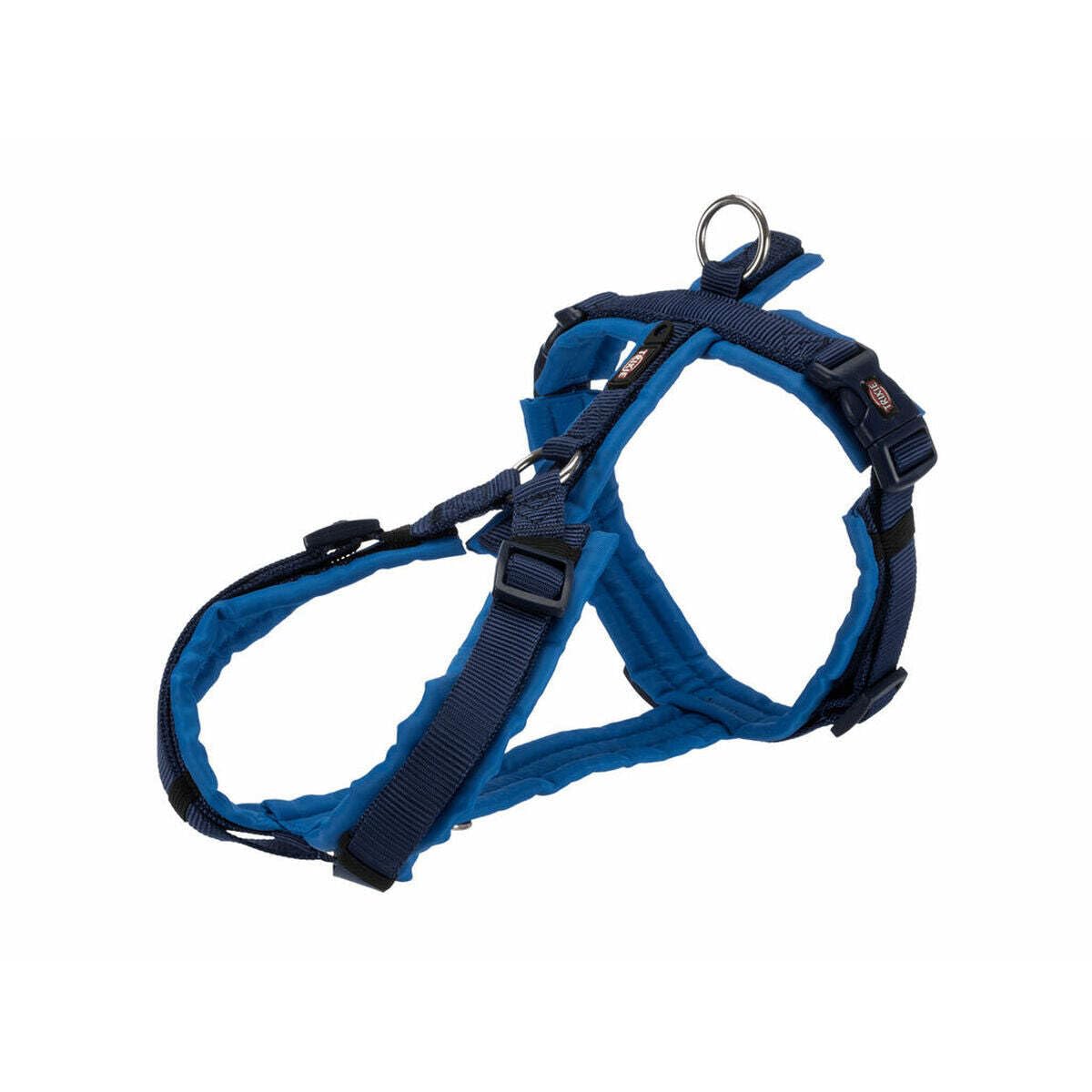 TRIXIE New Premium Trekking Harness, S - M: 44-53 cm/20 mm, Indigo/Cobalt Blue, Dog