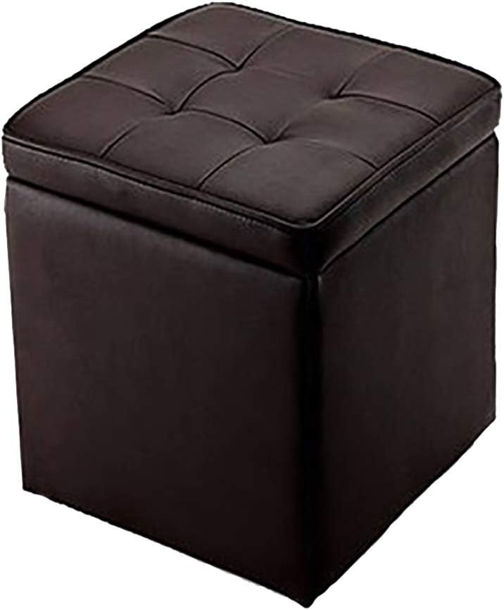 Amazon.de: ZMQ Sitzhocker mit stauraum rund Ledernem Speicherbänke