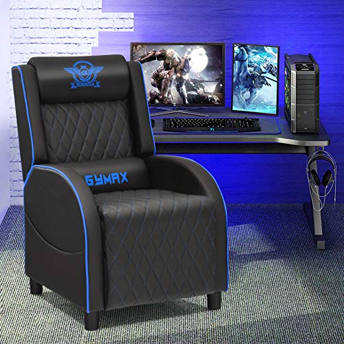 POWERSTONE Gaming Chair Recliner with Footrest Breathable PU Leather Massage Recliner - Ergonomic Sofa Computer Chair… - Image 2