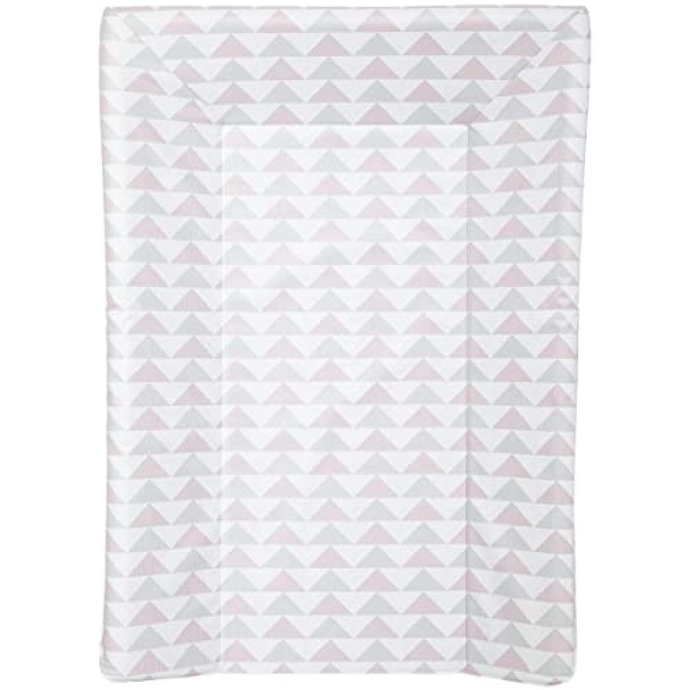 babyCalin Changing Mat Geometric Patterns Pink/Grey - 50x70cm