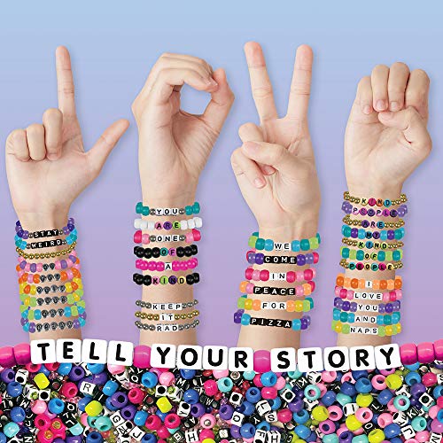 Fashion Angels Tell Your Story Alphabet Bead Set-1500+Beads- Bracelet Gift Set - Thumbnail 3