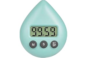 ZENARAO Digital Bathroom Clock with Temperature and Humidity Monitor - LCD Display for Shower Kitchen, Wall Mount or Suction Cup Hanging