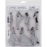 Stampers Anonymous Tim Holtz Cling Rubber Runway Stamp Set, 7 x 8.5