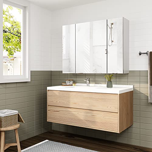 Medicine Bathroom Mirror with 3 Door 31.5 x 23.62 Inch