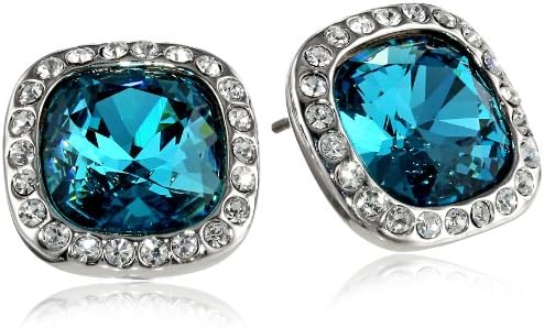 Oroclone "Crystal Luxe" Gold Plated Princess Cut Swarovski Stone Earrings