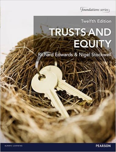 Trusts And Equity Mylawchamber Pack Foundation Studies In - 