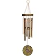 Woodstock Chimes Signature Collection, Woodstock Habitats Chime, 17'' Green, Dragonfly Habitats and Nature Wind Chimes for Outdoor, Patio, Home or Garden Décor (HCGD)