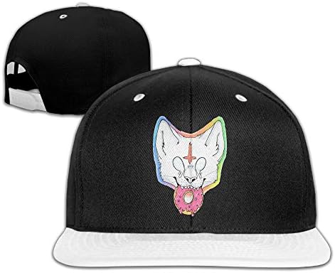 Youth REBORN Odd Future Wolf Logo Plain Adjustable Snapback Hats Caps White