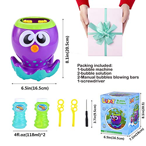LUKAT Bubble Machine for Kids Automatic Bubble Maker with 1000+ Bubbles per Minute, Bubble Blower for Party, Outdoor & Indoor Games, Best Bubble Toys and Gifts for Boys and Girls