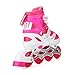 Tuko Kids Adjustable Roller Skates Girl Blades Illuminating Inline Skates(Small-Little Kid(12-1 US))