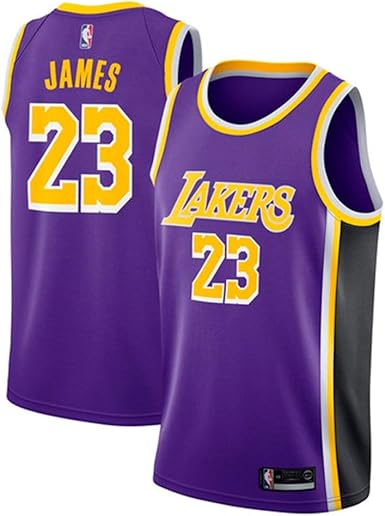 MTBD NBA Lebron James, NO.23 Lakers Retro, Camiseta de Jugador de Básquetbol, Bordado Transpirable y Resistente al Desgaste Camiseta de Fan de Hombres: Amazon.es: Ropa y accesorios