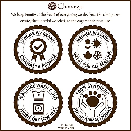 Chanasya Luxurious Soft Faux Frost Tip Fur and Velvety Mink Throw