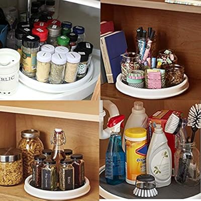 Non Skid Turntable Pantry Tray Lazy Susan Storage Organizer 9 8
