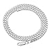 2mm .925 Sterling Silver Squared Venetian Box Link Choker Chain Necklace, 18