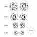 FUNRUN JEWELRY 4 Pairs Sterling Silver Stud Earrings for Women Men CZ Earring Piercing Hypoallergenic (A:4 pairs cubic zirconia)