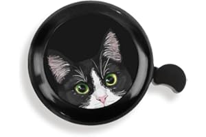 WIRESTER Cute Aluminum Round Bike Bell, Classic Ring Bicycle Bell, Bike Accessories Bell Ring for Adults Kids Girls Boys (Black, Red, Blue, Purple)