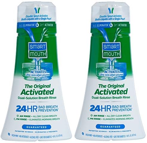 SmartMouth Smart Mouth Mouthwash, Fresh Mint - 16 Oz - 2 Pk