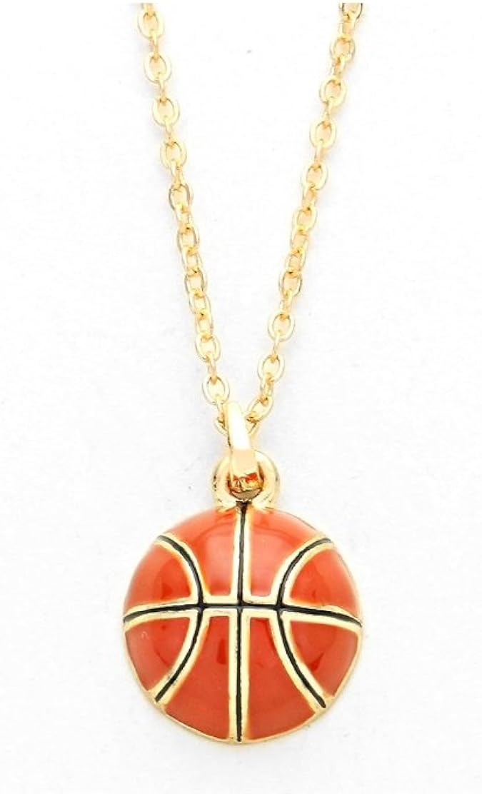 Occasions Gift Giving Playful Enamel Brown Basketball