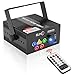 SUNY Laser RGB Lights Sound Activated Music Laser Projector 80 Combinations 5 Lens Gobos Laser Lights Blue LED Remote Control Stage Lighting Red Green Blue DJ Light Live Show Party Dance Home Holiday
